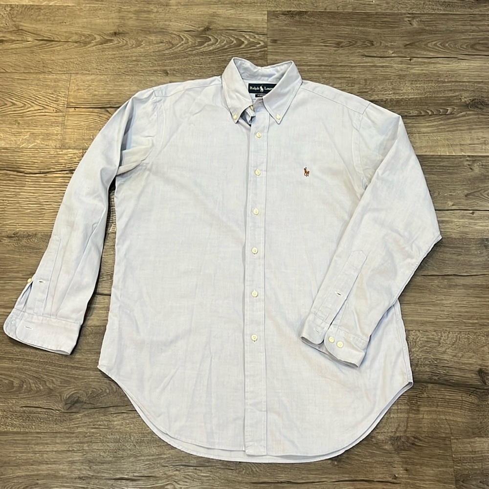 Light Blue Classic Fit Ralph Lauren Oxford Button-Down Shirt